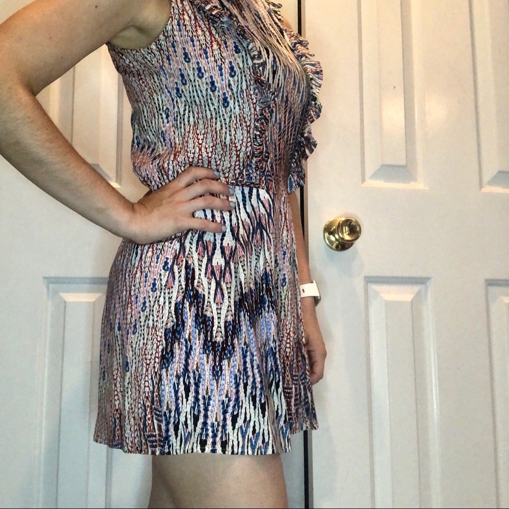 NWOT AX PARIS Short Sleeve Graphic Print Romper - Picture 5 of 7